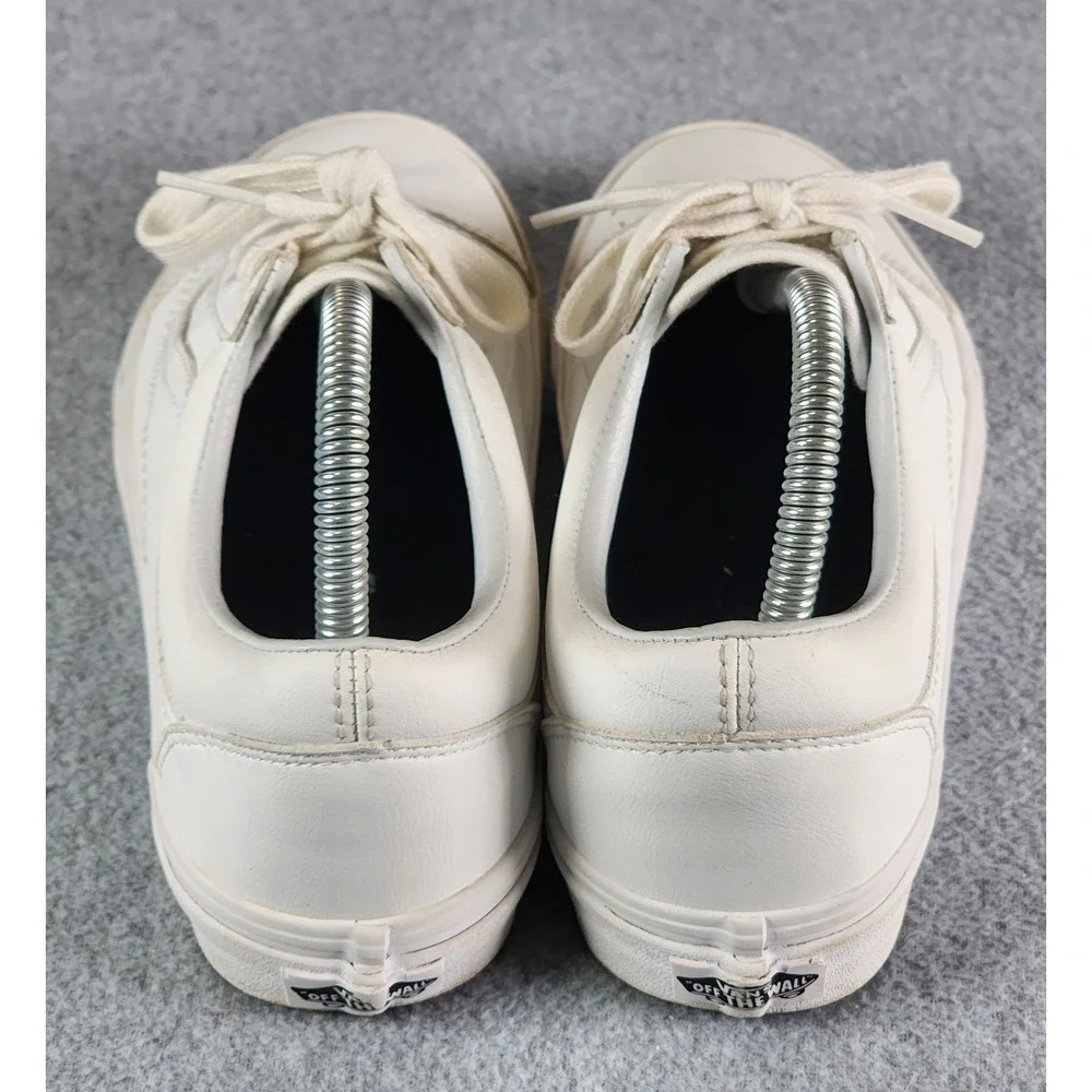 Vans Old Skool Skateboard Sneaker Men 7 Women 8.5 True White Canvas Shoes 721356